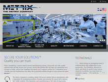 Tablet Screenshot of metrixco.com